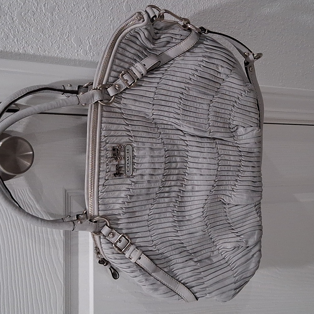 Coach brand Elegant Cream Designer Handbag